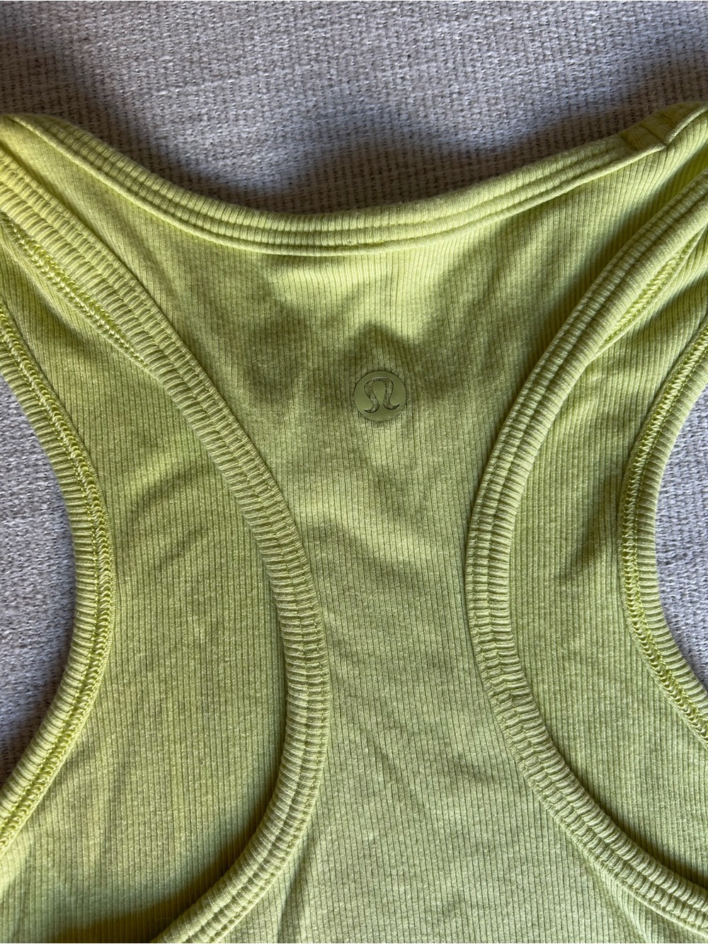 Lululemon Ribbed Racerback Cropped Tank - Picture 3 of 4